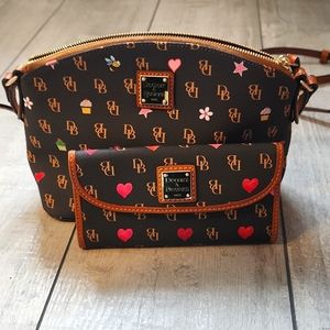 Dooney and Burke shoulder purse and wallet